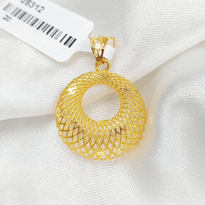 Moon Pendant Made Of 21K Yellow Gold by Saeed Jewelry-28312