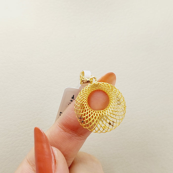 Moon Pendant Made Of 21K Yellow Gold by Saeed Jewelry-28312