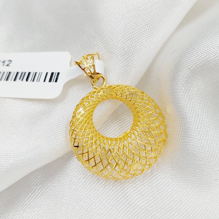 Moon Pendant Made Of 21K Yellow Gold by Saeed Jewelry-28312