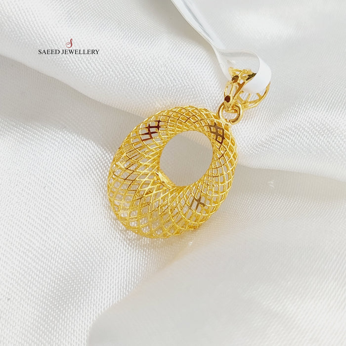 Moon Pendant Made Of 21K Yellow Gold by Saeed Jewelry-28317