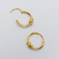21K Gold Hoop Earrings by Saeed Jewelry - Image 1