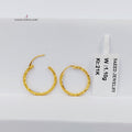 21K حلق ذبلة-مجوهرات الشيخ سعيد-Saeed Jewelry