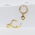 21K حلق ذبلة-مجوهرات الشيخ سعيد-Saeed Jewelry