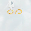 21K حلق ذبلة-مجوهرات الشيخ سعيد-Saeed Jewelry