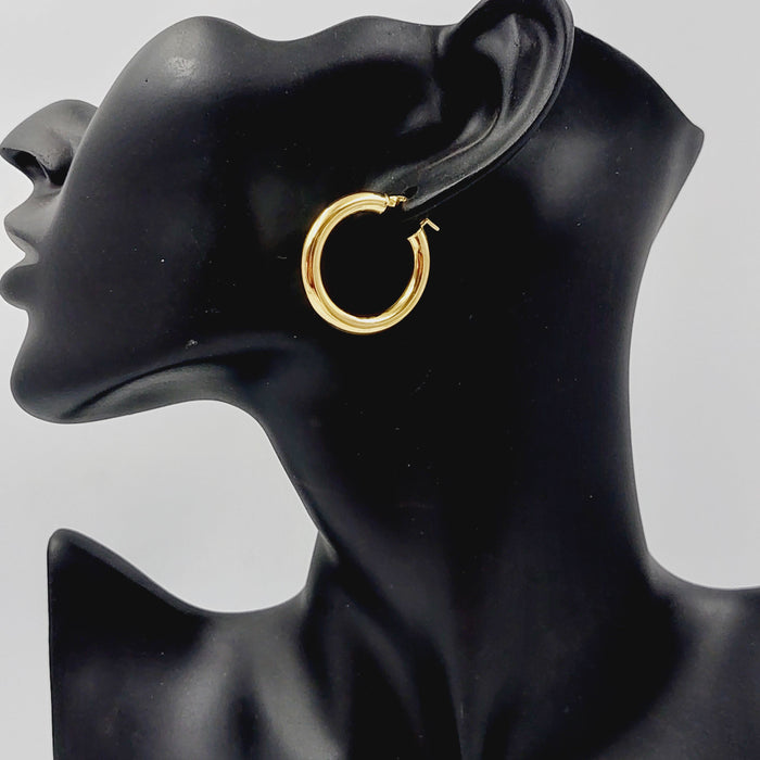 Hoop Earrings  Made Of 18K Colored Gold by Saeed Jewelry-28750