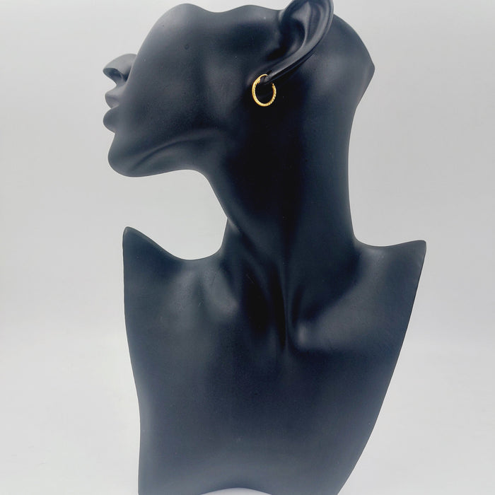 21K حلق ذبلة-مجوهرات الشيخ سعيد-Saeed Jewelry