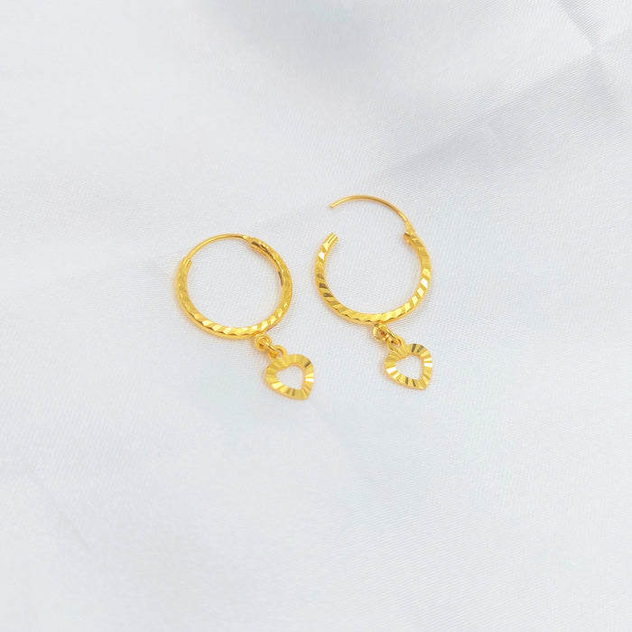 21K حلق ذبلة-مجوهرات الشيخ سعيد-Saeed Jewelry