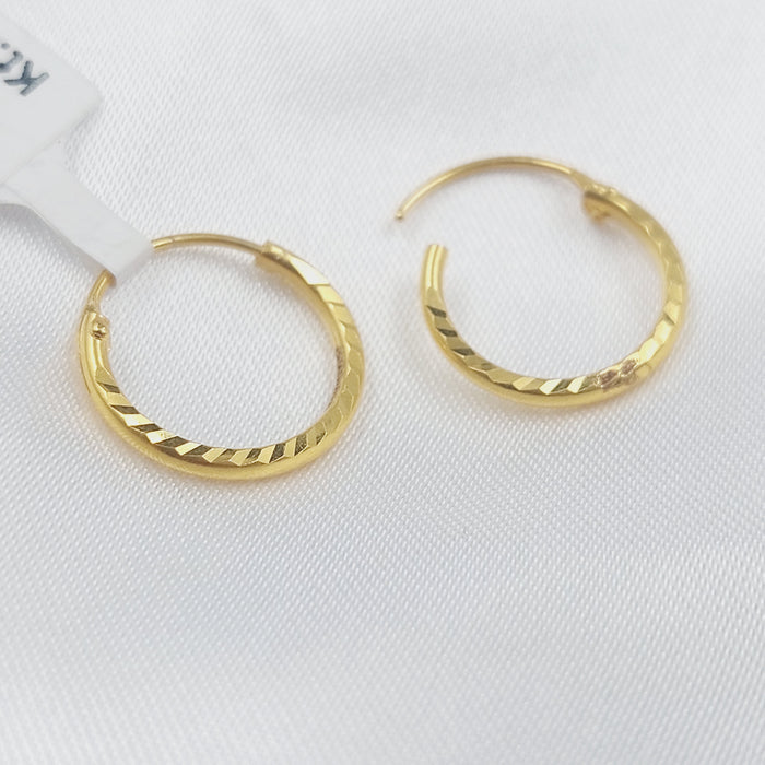 21K حلق ذبلة-مجوهرات الشيخ سعيد-Saeed Jewelry