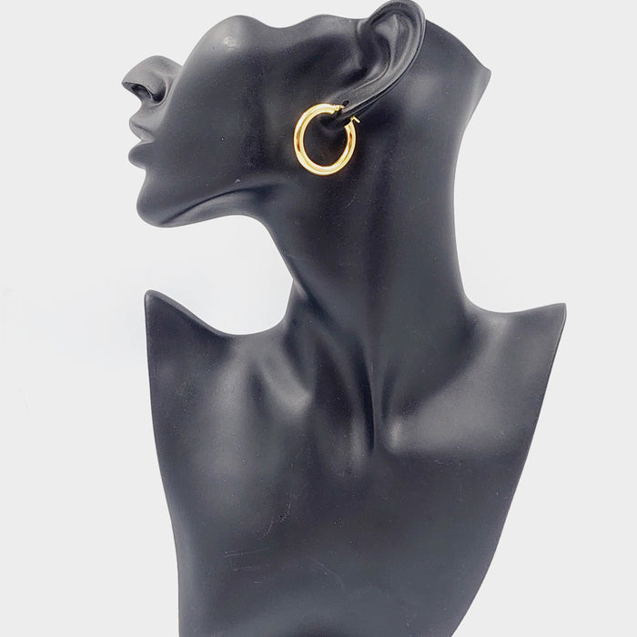 Hoop Earrings  Made Of 18K Colored Gold by Saeed Jewelry-28750
