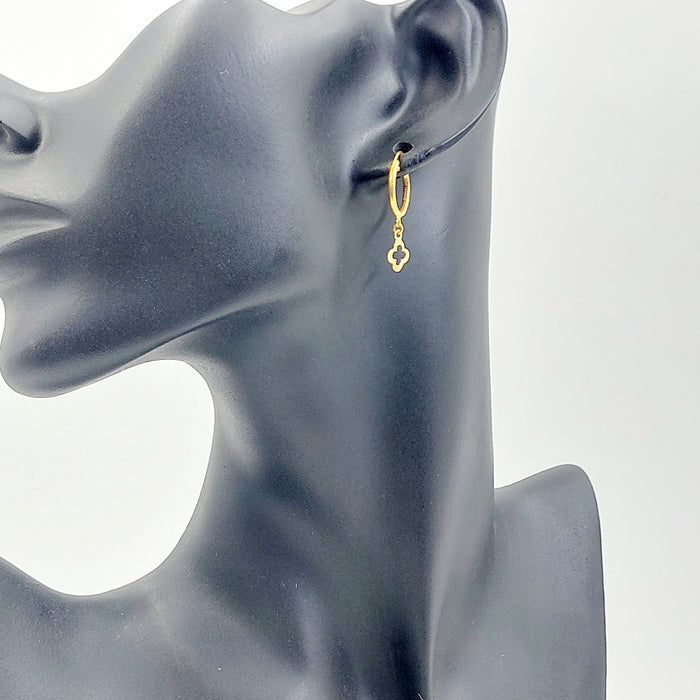 21K حلق ذبلة-مجوهرات الشيخ سعيد-Saeed Jewelry