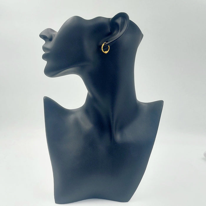 21K حلق ذبلة-مجوهرات الشيخ سعيد-Saeed Jewelry