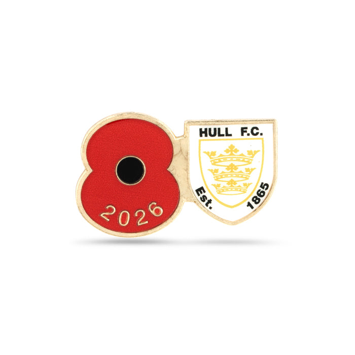 Hull FC Poppy Rugby Pin 2026
