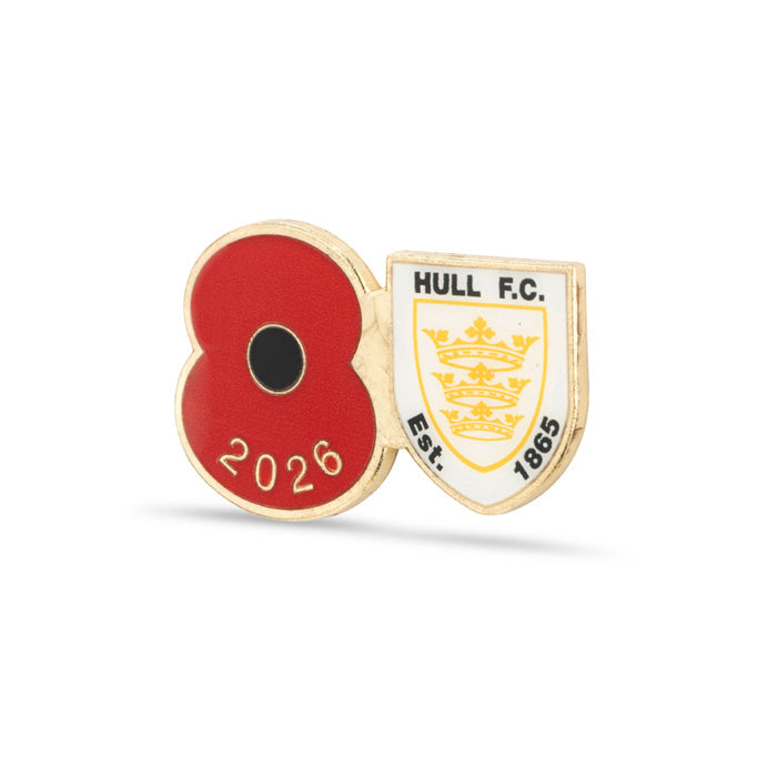 Hull FC Poppy Rugby Pin 2026