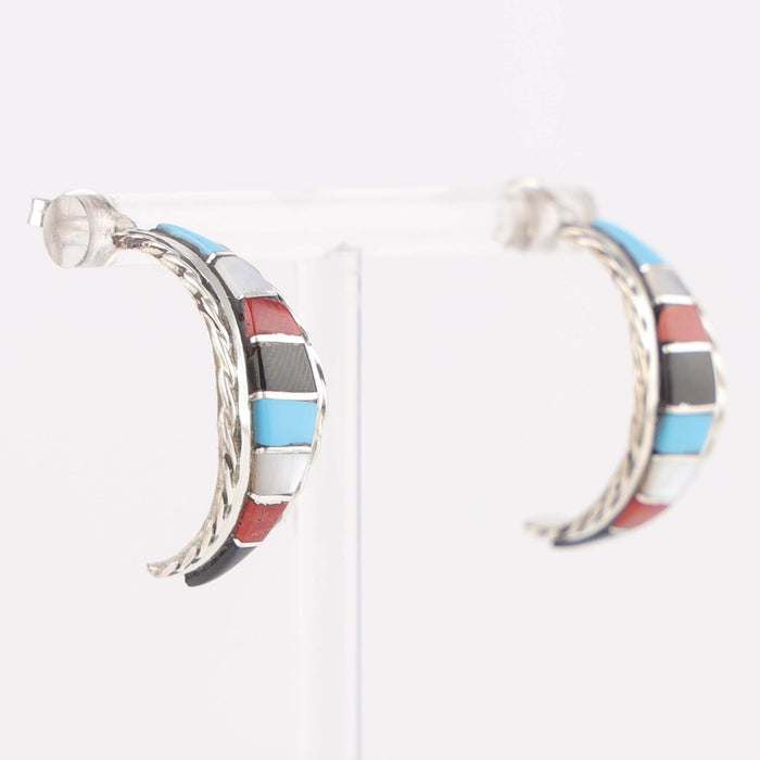 Inlay Hoop Earrings
