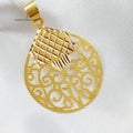 18K Islamic Pendant Made of 18K Yellow Gold by Saeed Jewelry-تعليقة-اسلامية