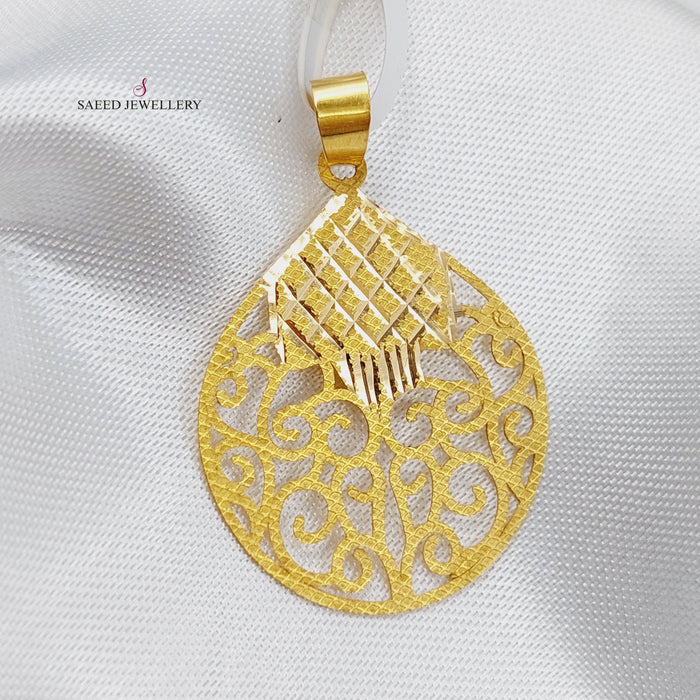 18K Islamic Pendant Made of 18K Yellow Gold by Saeed Jewelry-تعليقة-اسلامية