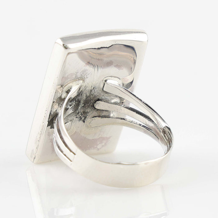 Jet and Turquoise Ring
