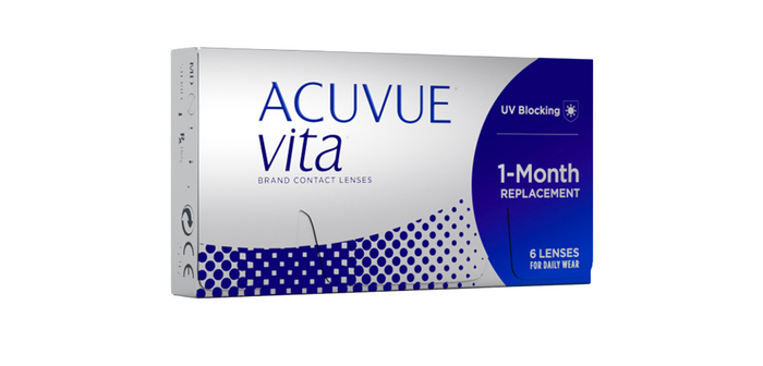Johnson & Johnson Acuvue® Vita® Monthly Spherical Clear Base Curve 8.80 Contact Lenses - 6 Lenses/Pack