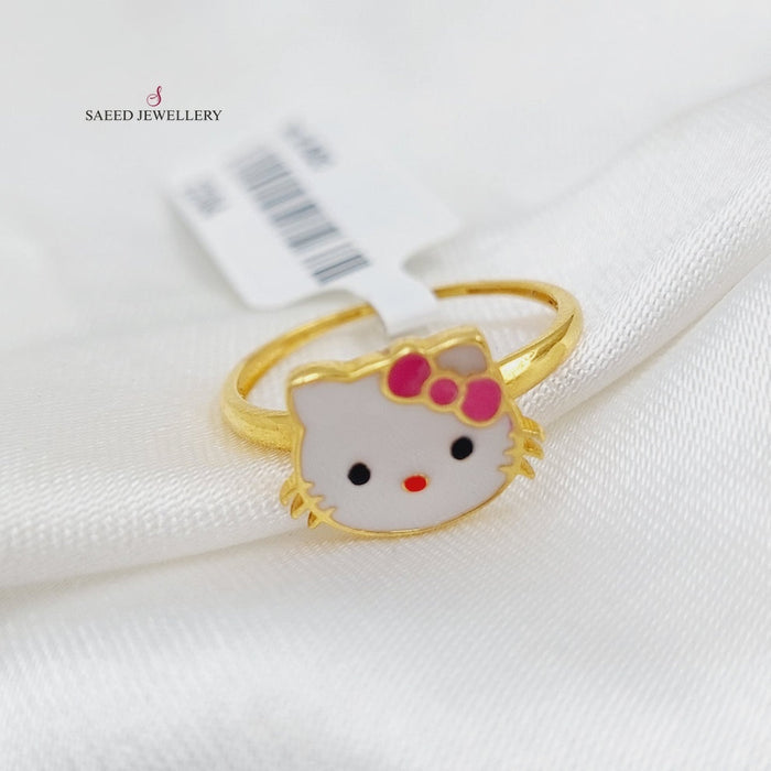 21K Kids Ring Made of 21K Yellow Gold by Saeed Jewelry-26093