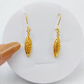 21K Kuwaiti Earrings Made of 21K Yellow Gold by Saeed Jewelry-25582