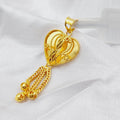 21K Kuwaiti Pendant Made of 21K Yellow Gold by Saeed Jewelry-25572