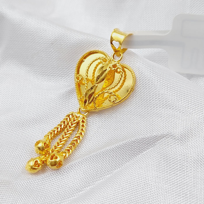 21K Kuwaiti Pendant Made of 21K Yellow Gold by Saeed Jewelry-25572
