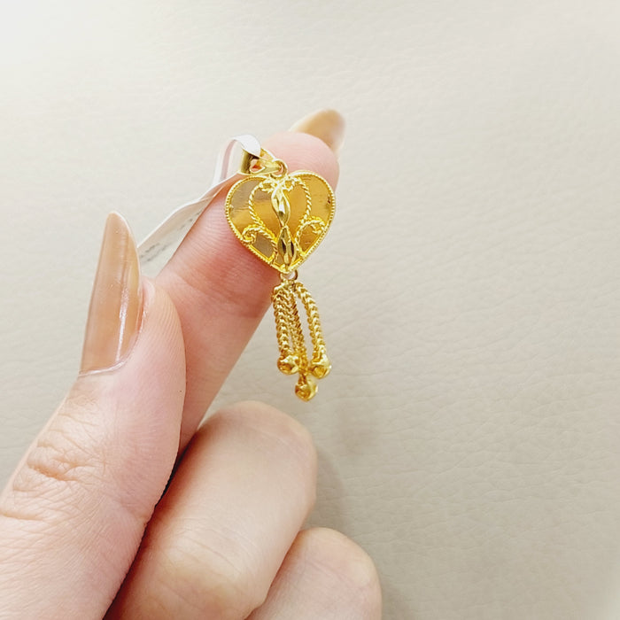 21K Kuwaiti Pendant Made of 21K Yellow Gold by Saeed Jewelry-25572