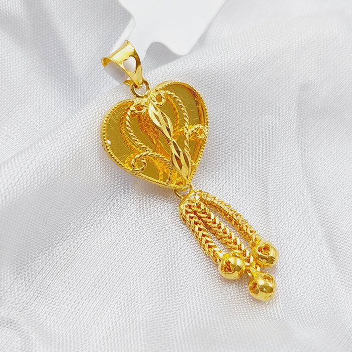21K Kuwaiti Pendant Made of 21K Yellow Gold by Saeed Jewelry-25572