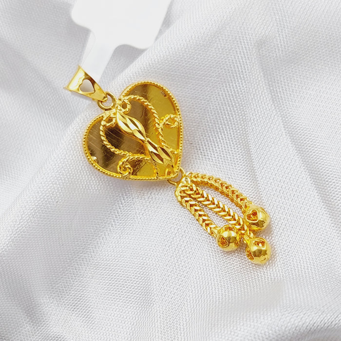 21K Kuwaiti Pendant Made of 21K Yellow Gold by Saeed Jewelry-25572