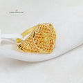 21K Kuwaiti Ring Made of 21K Yellow Gold by Saeed Jewelry-25165