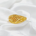 21K Kuwaiti Ring Made of 21K Yellow Gold by Saeed Jewelry-26497