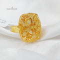 21K Kuwaiti Ring Made of 21K Yellow Gold by Saeed Jewelry-26748