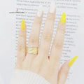 21K Laser Wedding Ring Made of 21K Yellow Gold by Saeed Jewelry-22701