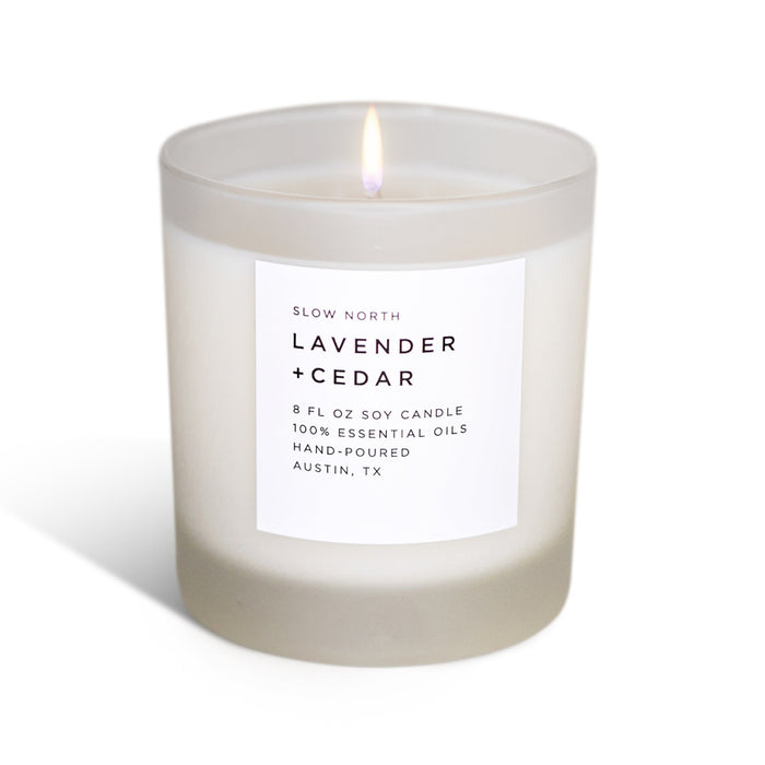 Lavender + Cedar – Signature Soy Candle