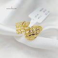 Leaf Light Ring  Made Of 18K Yellow Gold by Saeed Jewelry-30208