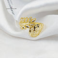 Leaf Light Ring  Made Of 18K Yellow Gold by Saeed Jewelry-30206