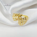Leaf Light Ring  Made Of 18K Yellow Gold by Saeed Jewelry-30207