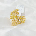 Leaf Ring Made Of 21K Yellow Gold by Saeed Jewelry-28421
