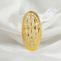 Leaf Ring Made Of 21K Yellow Gold by Saeed Jewelry-28169