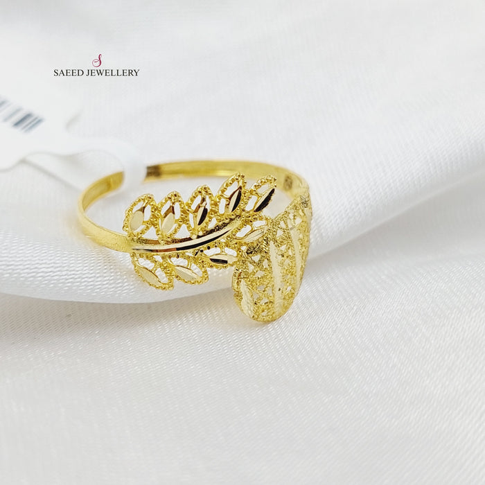 Leaf Ring  Made Of 18K Yellow Gold by Saeed Jewelry-30523