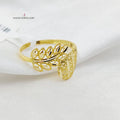 Leaf Ring  Made Of 18K Yellow Gold by Saeed Jewelry-30523
