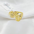 Leaf Ring  Made Of 18K Yellow Gold by Saeed Jewelry-30522
