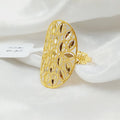 Leaf Ring Made Of 21K Yellow Gold by Saeed Jewelry-28168