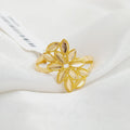 Leaf Ring Made Of 21K Yellow Gold by Saeed Jewelry-28024