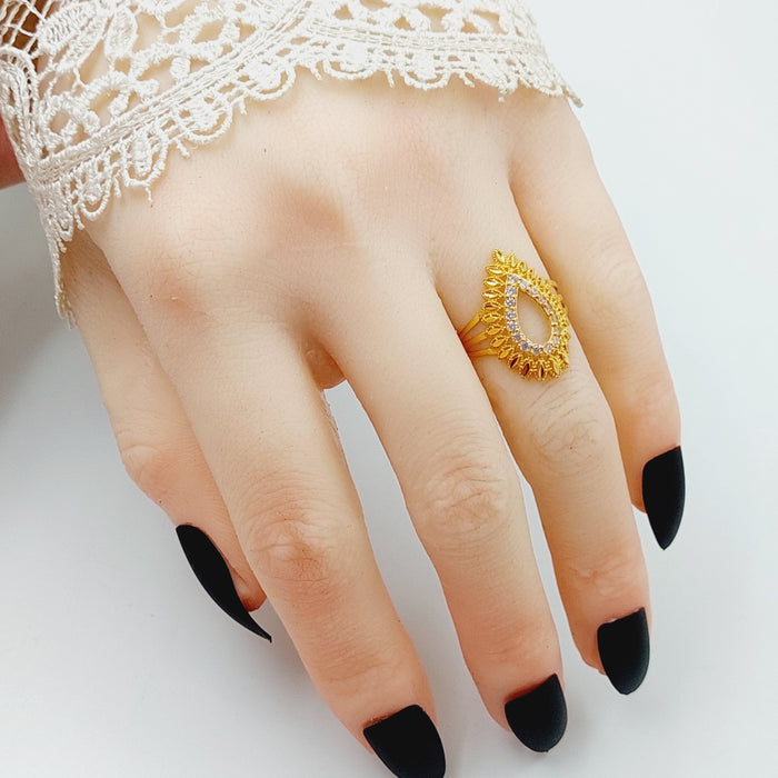 Leaf Ring  Made Of 21K Yellow Gold by Saeed Jewelry-28554