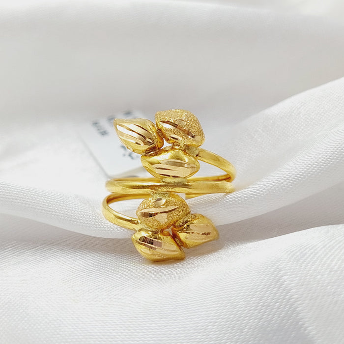 Leaf Ring  Made Of 21K Yellow Gold by Saeed Jewelry-28730