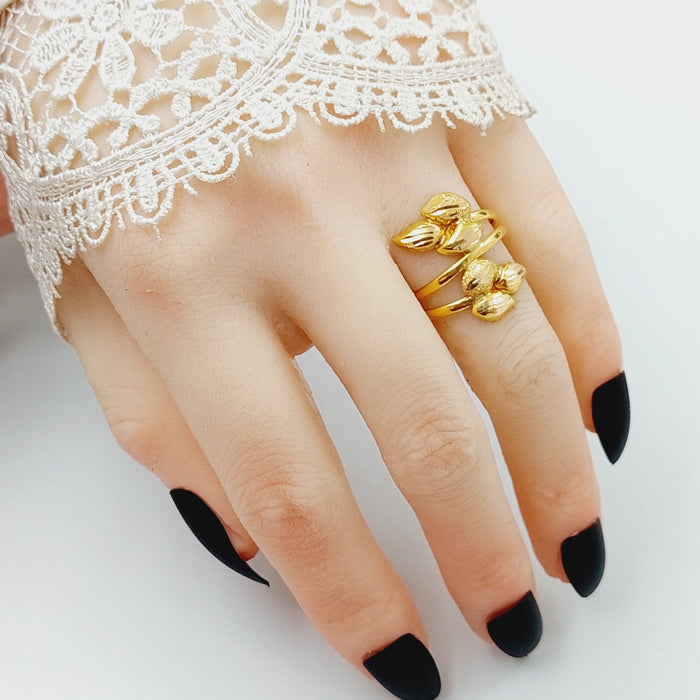 Leaf Ring  Made Of 21K Yellow Gold by Saeed Jewelry-28730