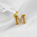 21K Gold Letter M Pendant by Saeed Jewelry - Image 1