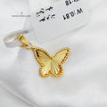 18K Light Butterfly Pendant Made of 18K Yellow Gold by Saeed Jewelry-25950