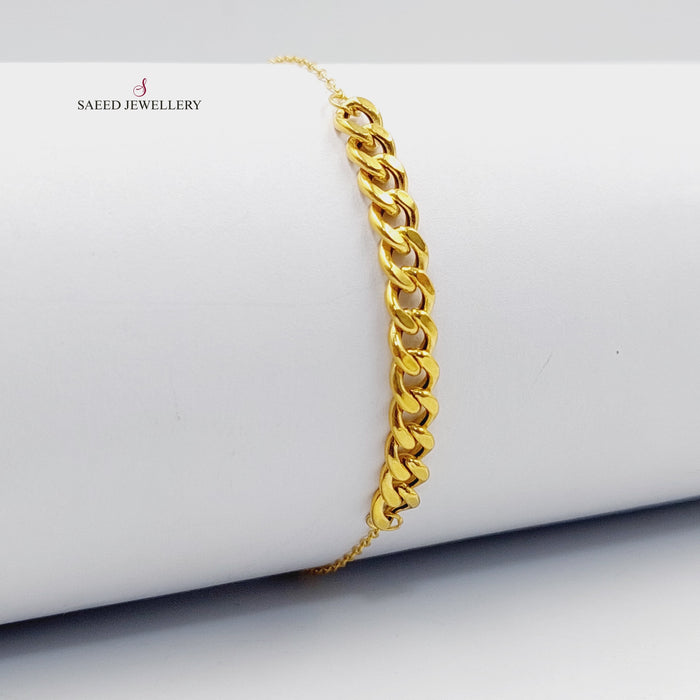 Light Cuban Links Bracelet  Made Of 18K Yellow Gold  <br>Bracelet Length: <strong> 19cm </strong> by Saeed Jewelry-29892